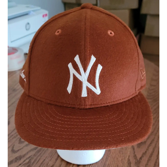 Aime Leon Dore ALD / New Era Moleskin Yankees Hat size 7 3/4- Orange